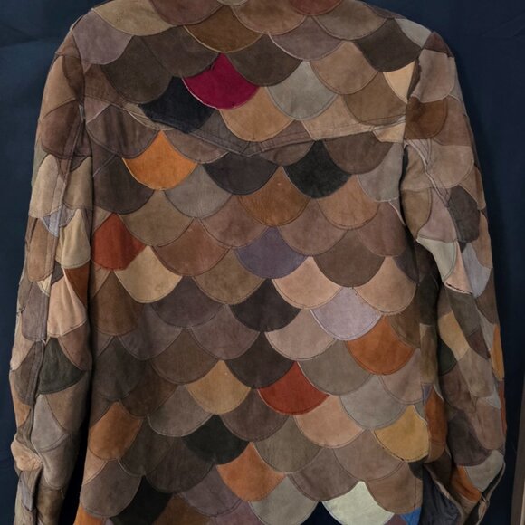 Vintage Patchwork Leather Jacket - Picture 2 of 2